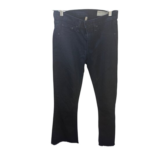 Rag & Bone Womens Elephant Bell Jeans Size 27 Dark Wash Denim Mid-Rise - Picture 1 of 14